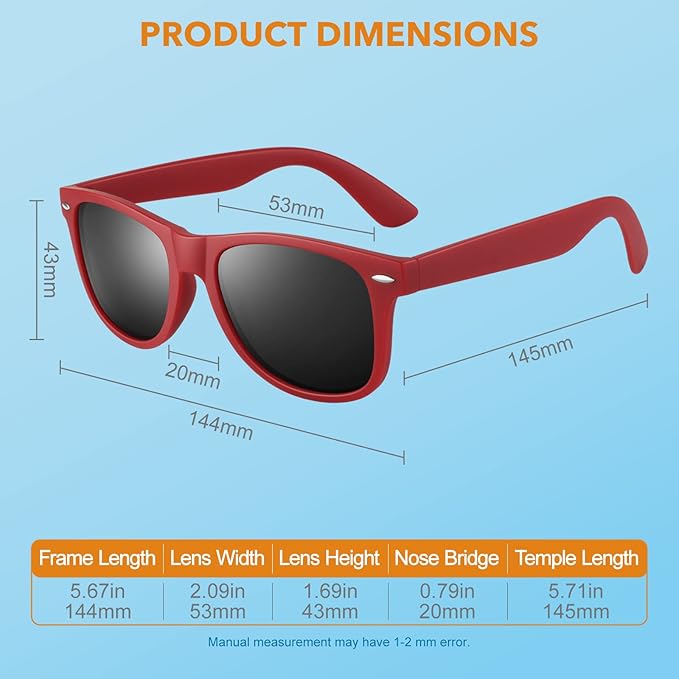 Drune | 80Er Retro Polarisierte Sonnenbrille