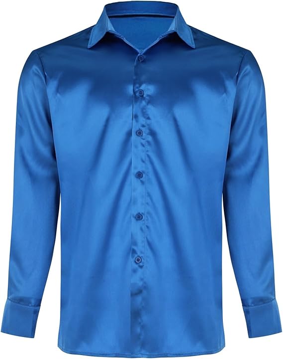 Herren Hochglanz Satinhemd mit modernem Schnitt und eleganten Details Drune