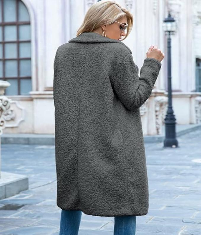 Drune | lange Teddyjack Damen - warmer Winter Oversized Mantel