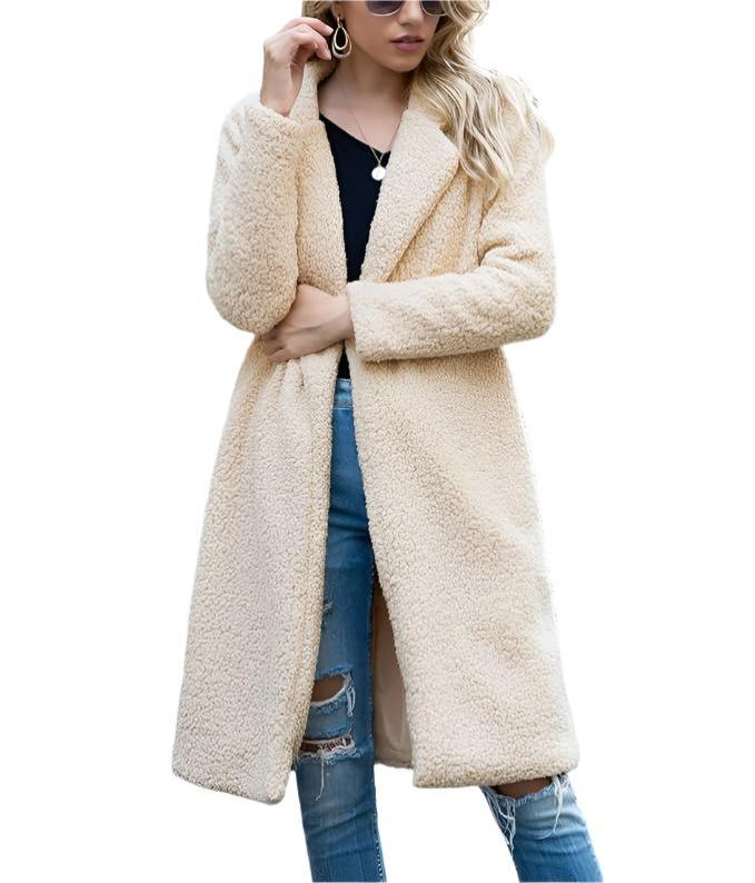 Drune | lange Teddyjack Damen - warmer Winter Oversized Mantel