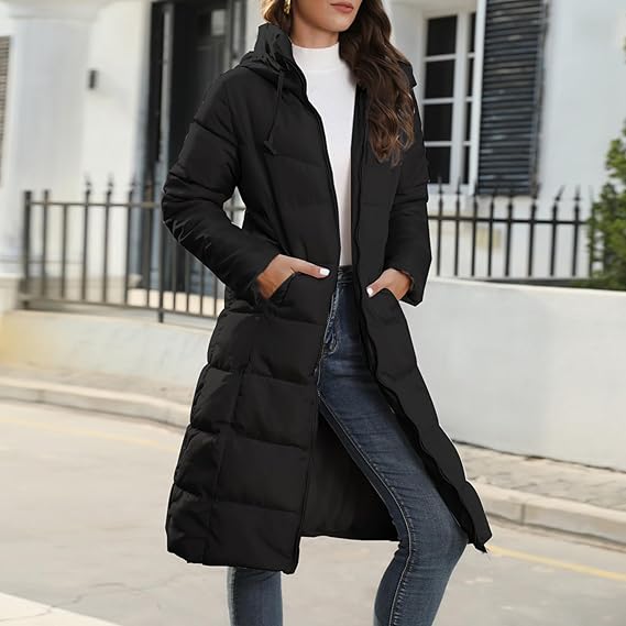Drune - Kapuze - Lang - Daunenjacke - Damenjacke