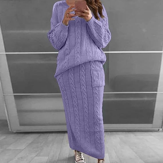 Drune | WinterSatzs Aus Strickpullover und Rock