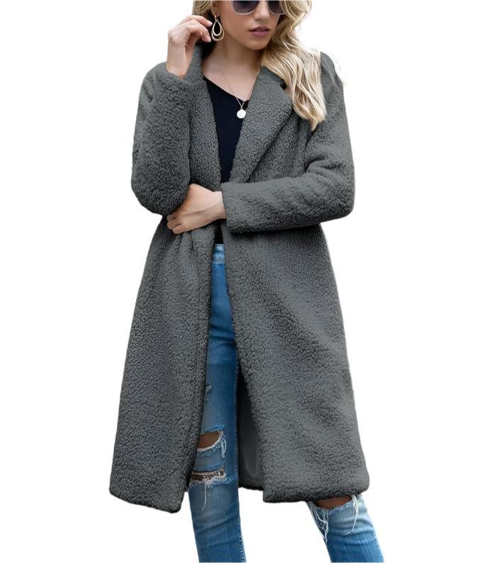 Drune | lange Teddyjack Damen - warmer Winter Oversized Mantel