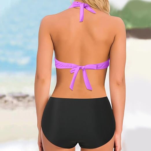 Drune - Luxuriöser gestreifter Sommerbikini
