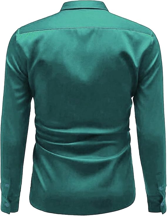Herren Hochglanz Satinhemd mit modernem Schnitt und eleganten Details Drune