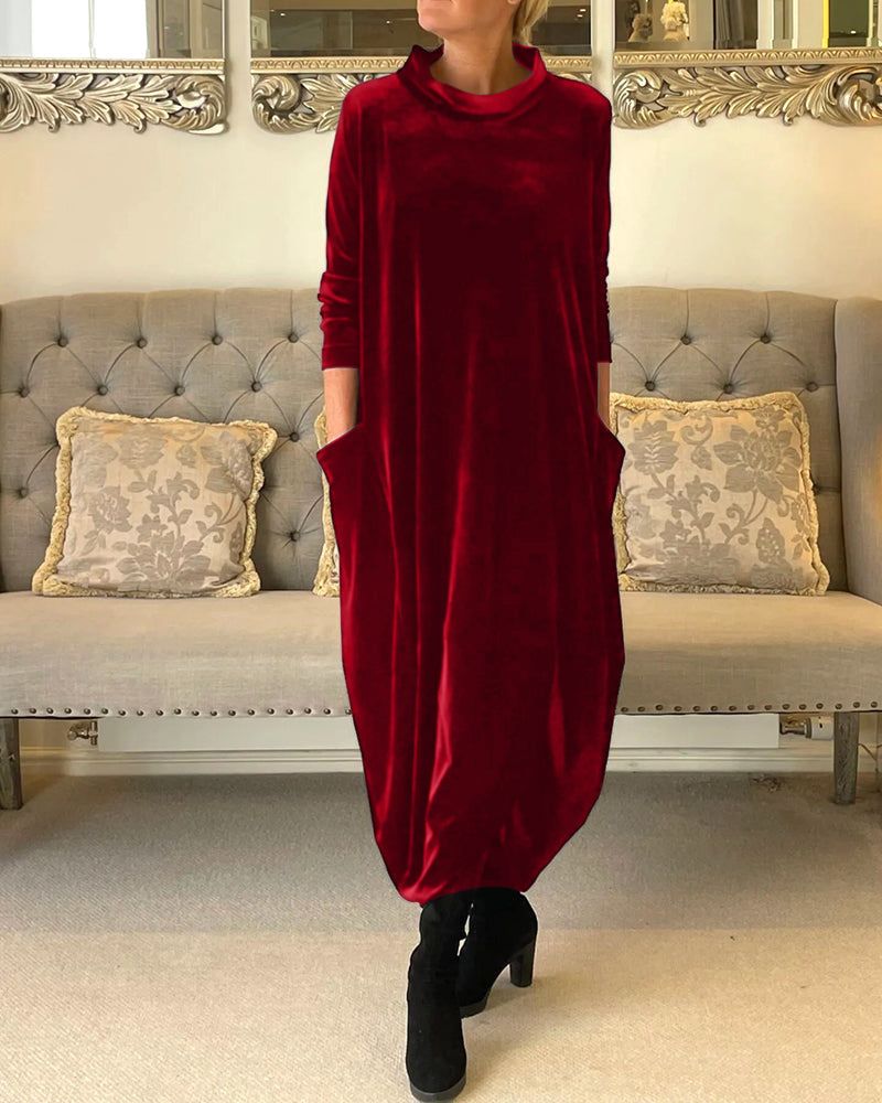 Drune | Tulip Style Samt Kleid