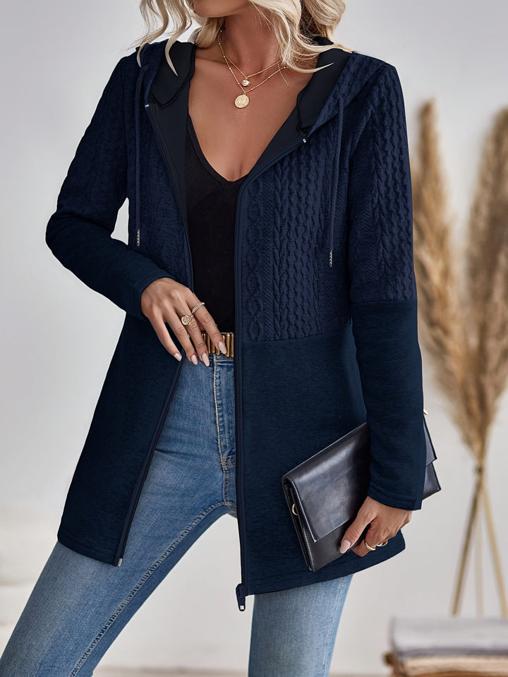 Drune | Damen Kapuzen Sweatshirt mit Reißverschluss