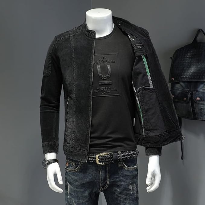 Drune | Herren Stehkragenjacke - Mit Reißverschluss