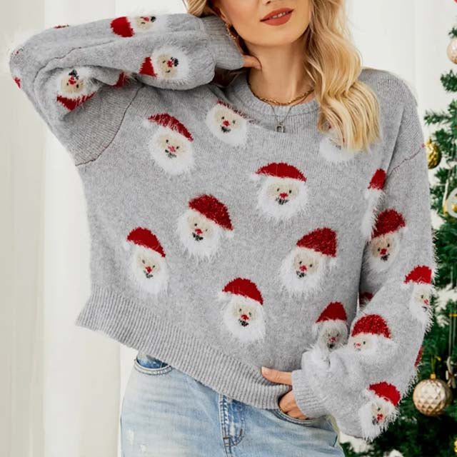 Drune | Weihnachtlicher Strickpullover mit Rentiermotiv