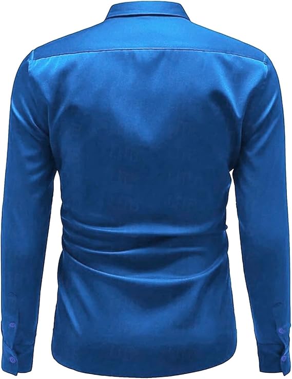 Herren Hochglanz Satinhemd mit modernem Schnitt und eleganten Details Drune