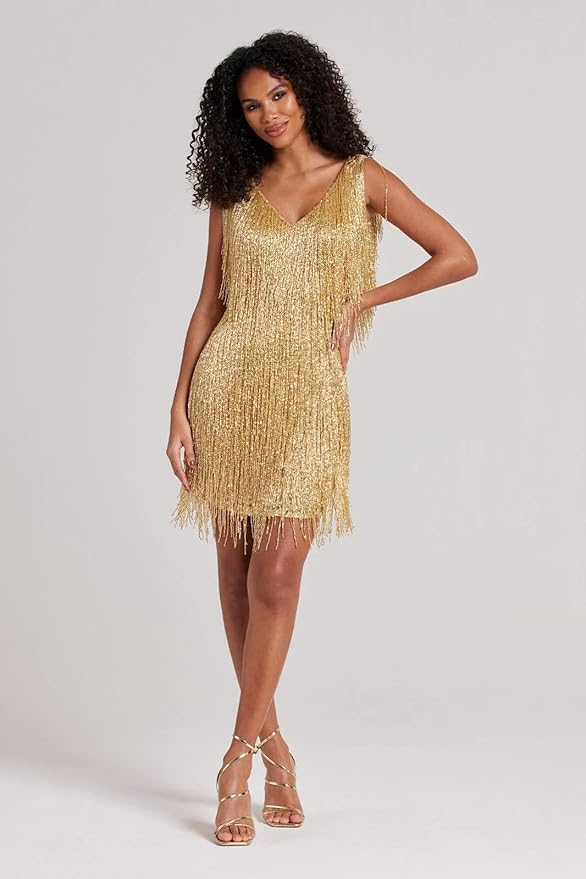 Elegantes Damen Wickelkleid mit V-Ausschnitt | Drune