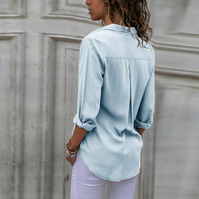 Drune - Elegante Chiffonbluse für Frauen