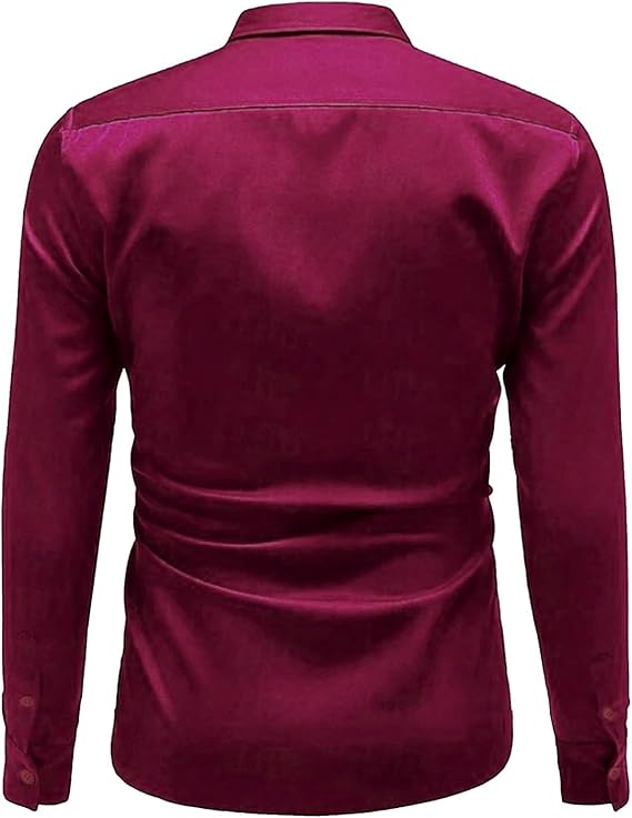 Herren Hochglanz Satinhemd mit modernem Schnitt und eleganten Details Drune