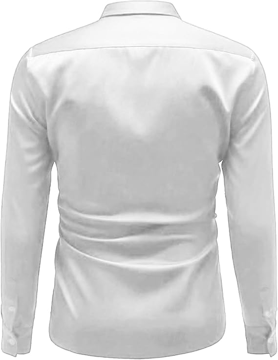 Herren Hochglanz Satinhemd mit modernem Schnitt und eleganten Details Drune
