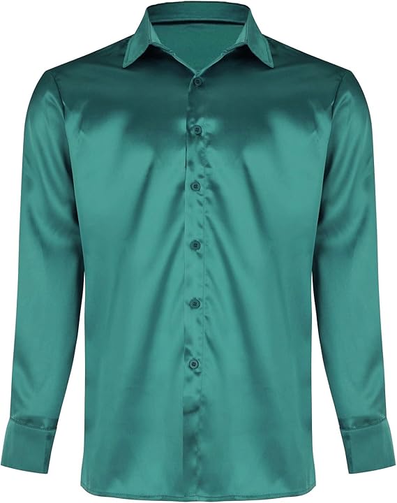 Herren Hochglanz Satinhemd mit modernem Schnitt und eleganten Details Drune