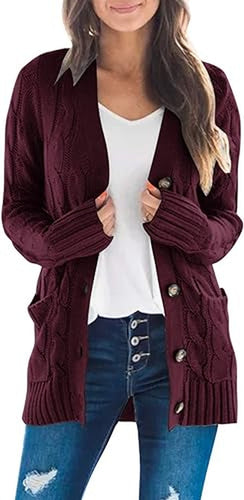 Drune | Warme Wollstrickjacke