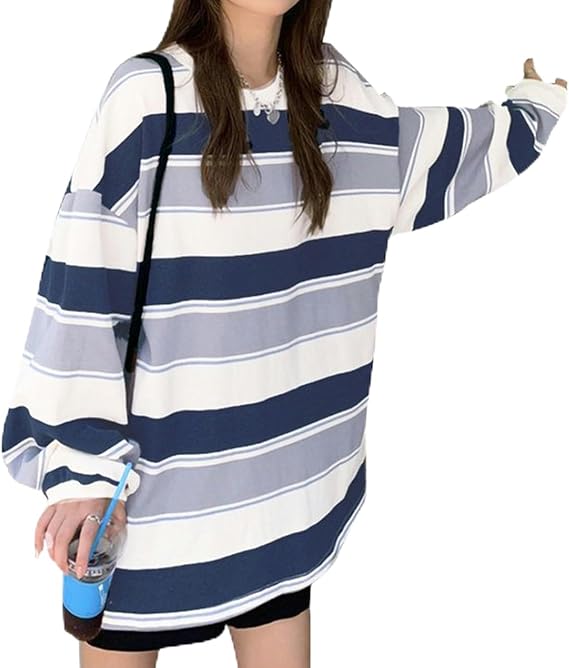 Drune | Vintage Langarmgestreifter Pullover