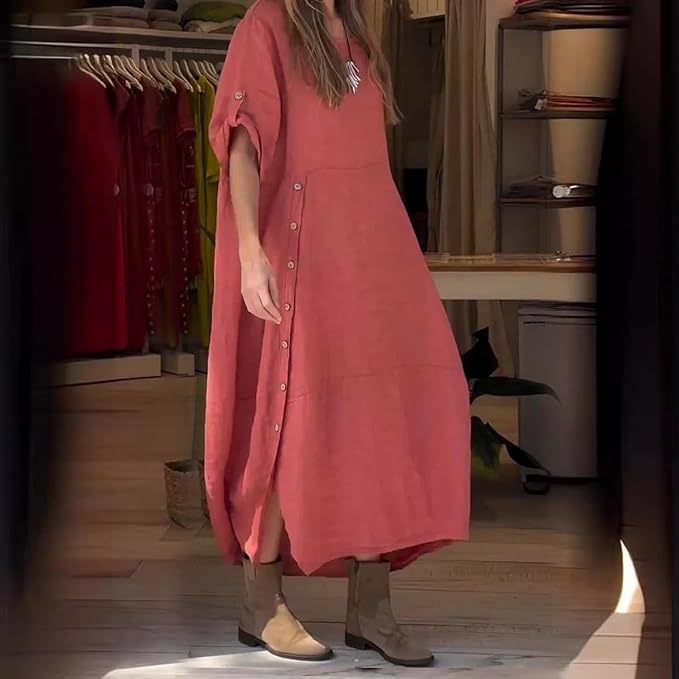 Drune | Leinen Baumwolle Kleid