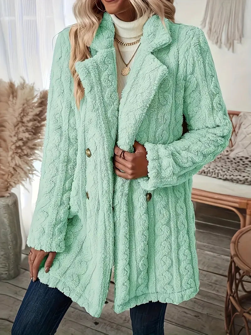 Drune | Weicher Thermal-Mantel für Damen mit Langen Ärmeln Chic