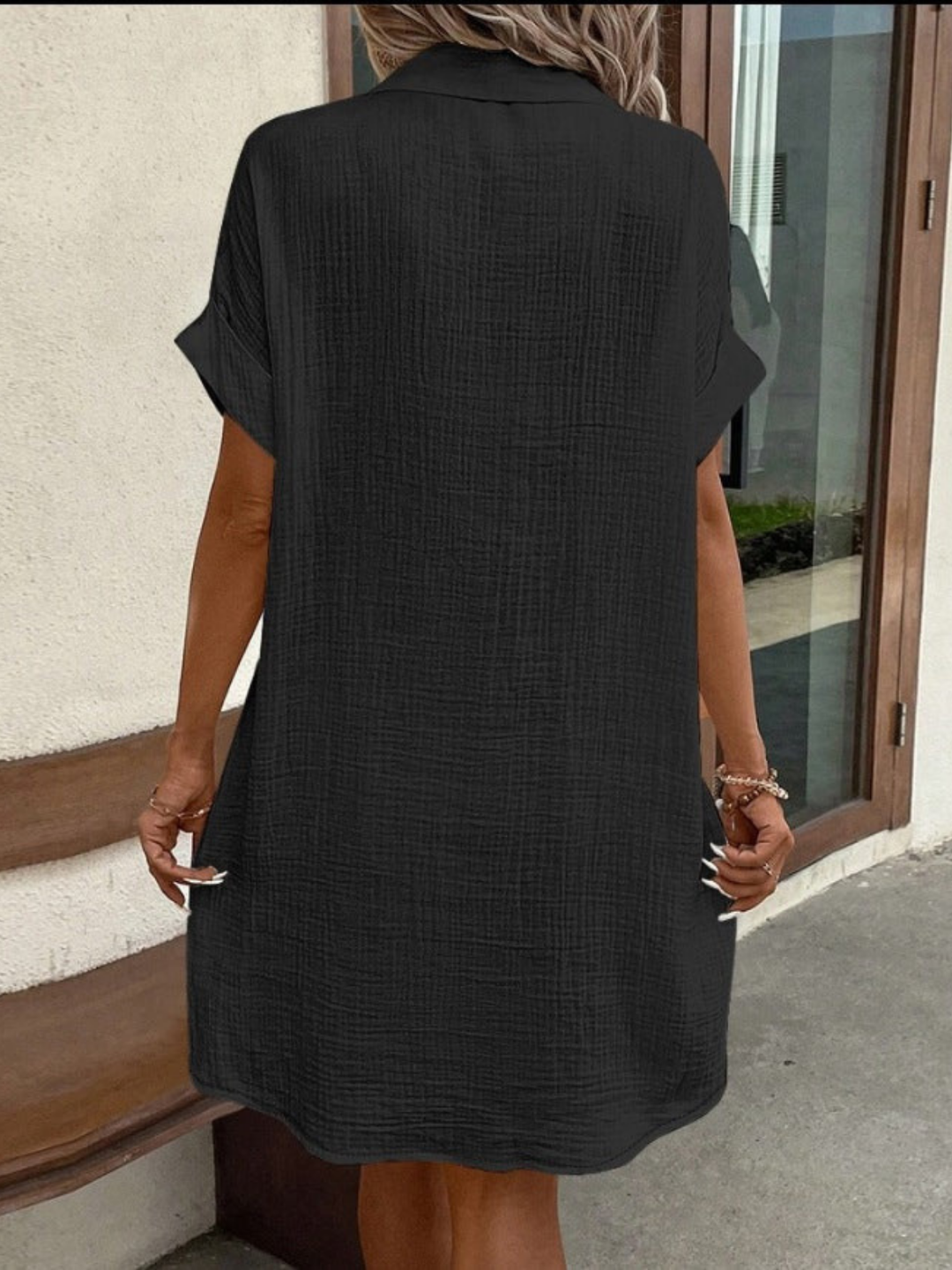 Drune | Schick Casual Stil Leinenkleid
