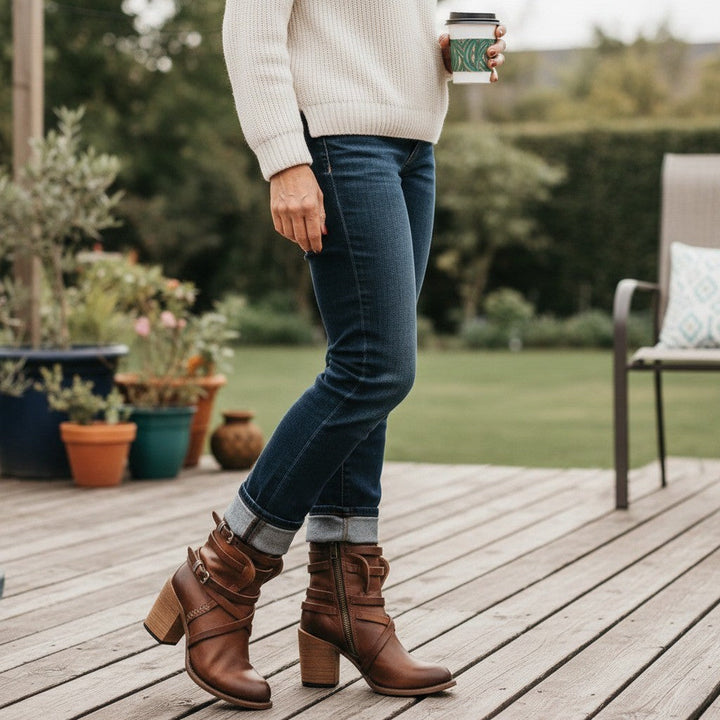 Drune | Damen Lederstiefel Zeitloser Stil, Langlebiges Design, Perfekt für Alle Jahreszeiten
