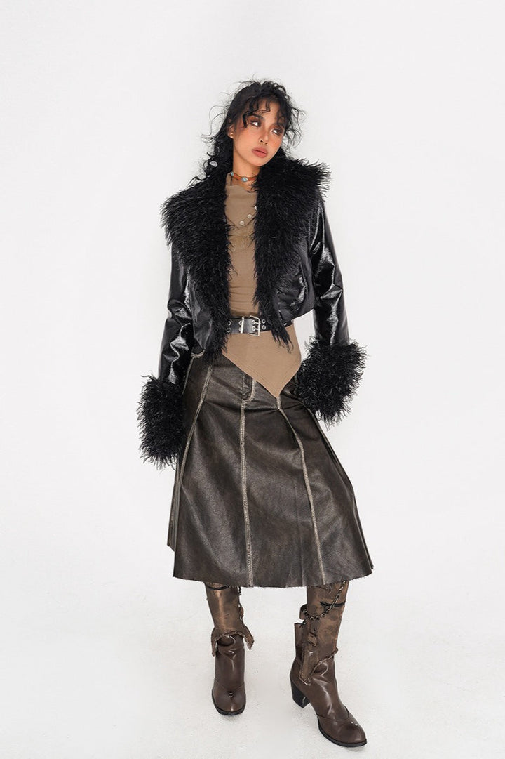 Drune | Stil Glänzende Jacke Mantel