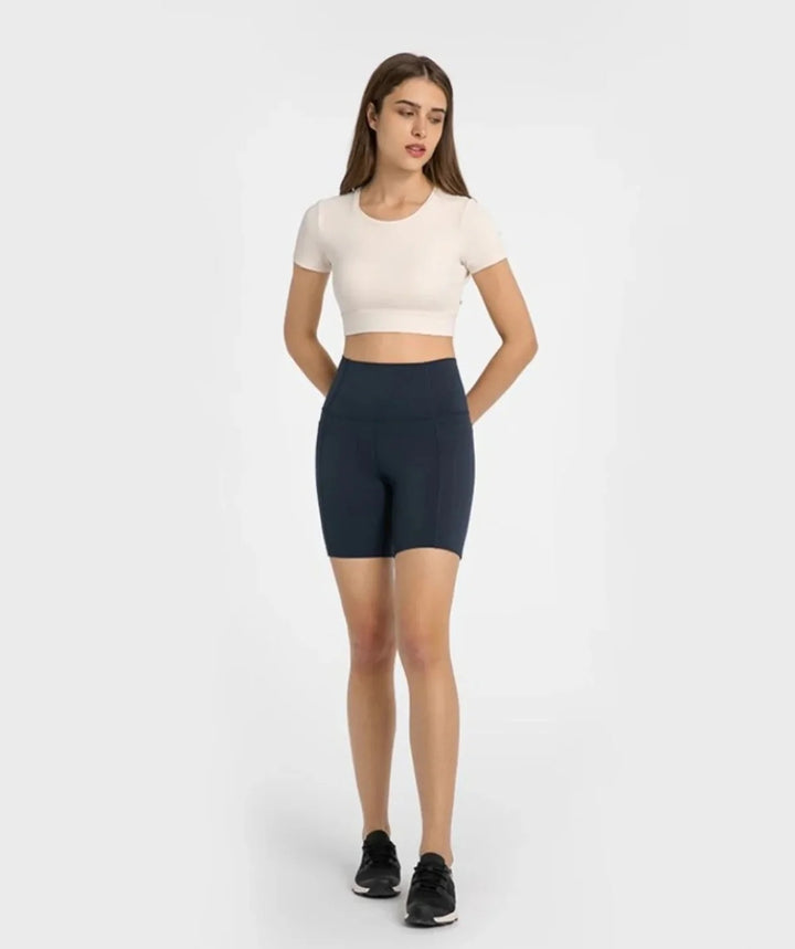 Drune | Hochelastische Yogahose aus Eisseide