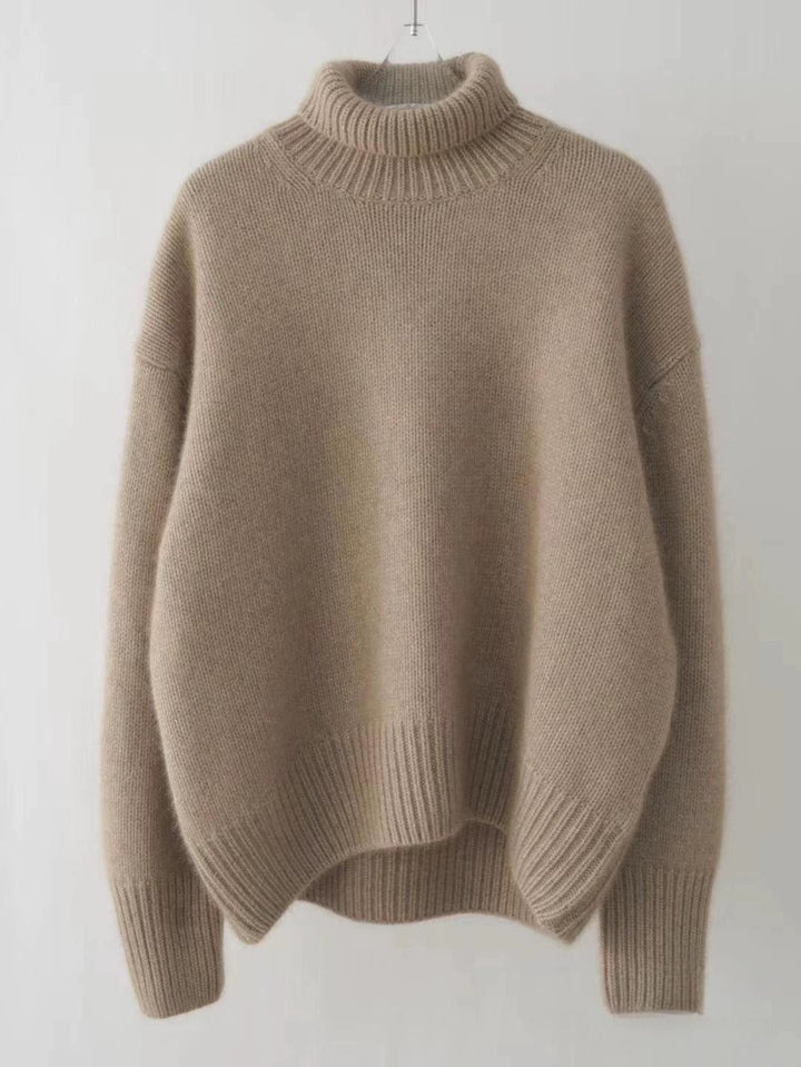 Drune | Klassische und Luxuriöse Wollpullover mit Hohem Kragen