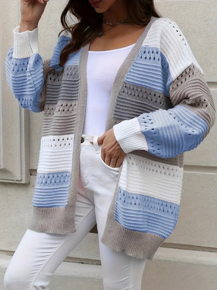 Drune | Strickjacke mit Farbblockierungen