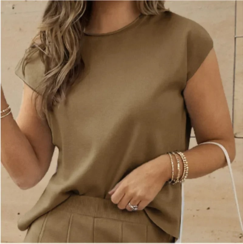 Drune | Elegantes Deuxteiligen Set mit Weiten Beinen