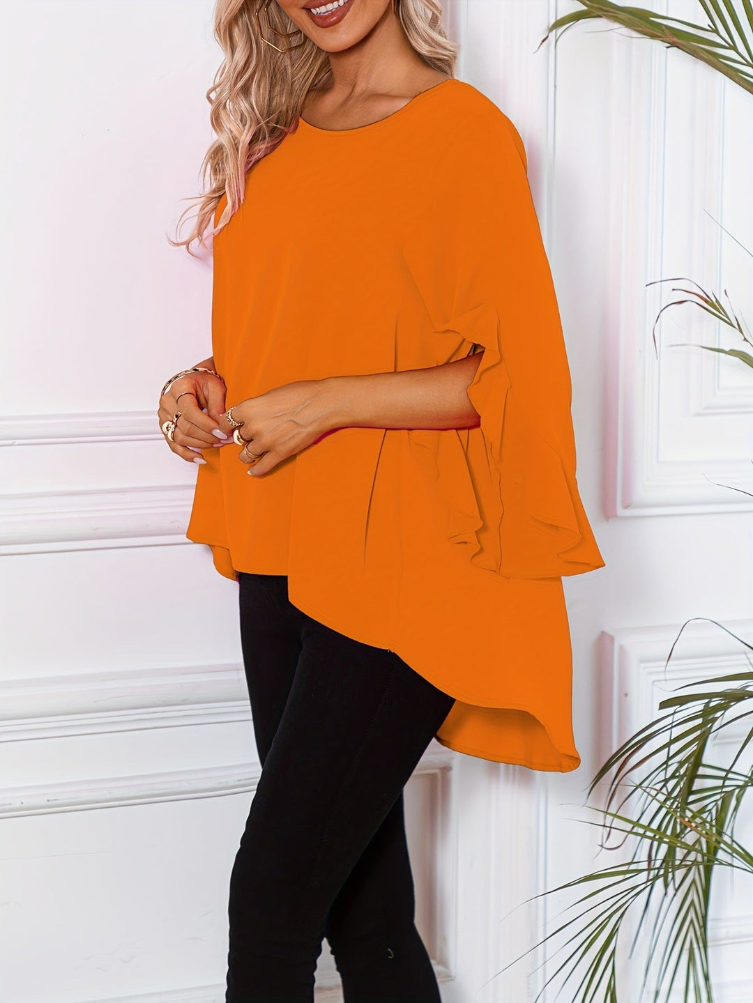 Drune | Bluse mit Rundhalsausschnitt für Den Frühling