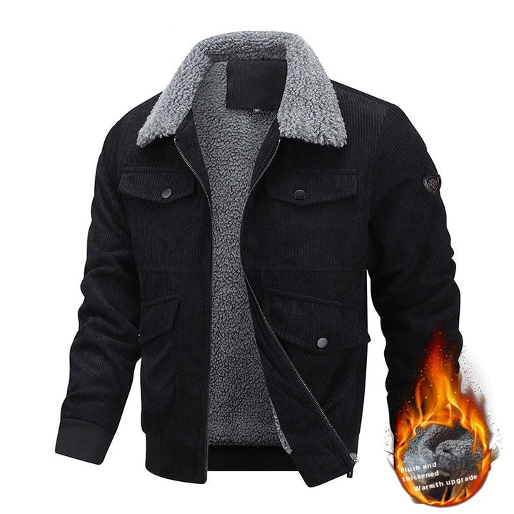 Drune | Cordjacke mit warmem Kragen für Männer