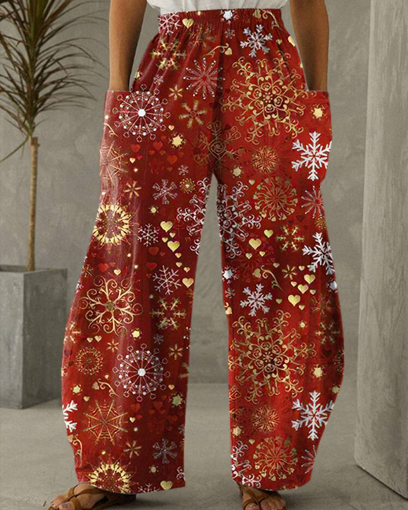 Drune | Weihnachtsdruck Freizeit Hose