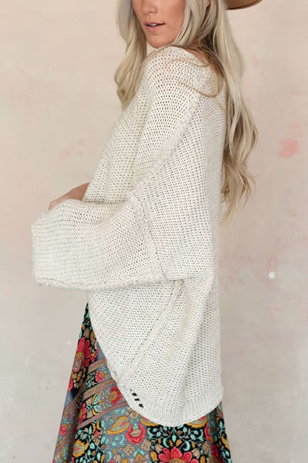 Drune | Cozy chunky knit sweater with a round neck