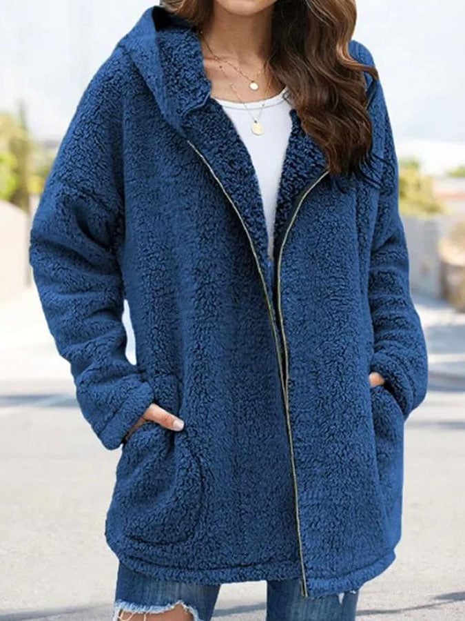 Drune | Langarm Einfarbige Freizeitjacke