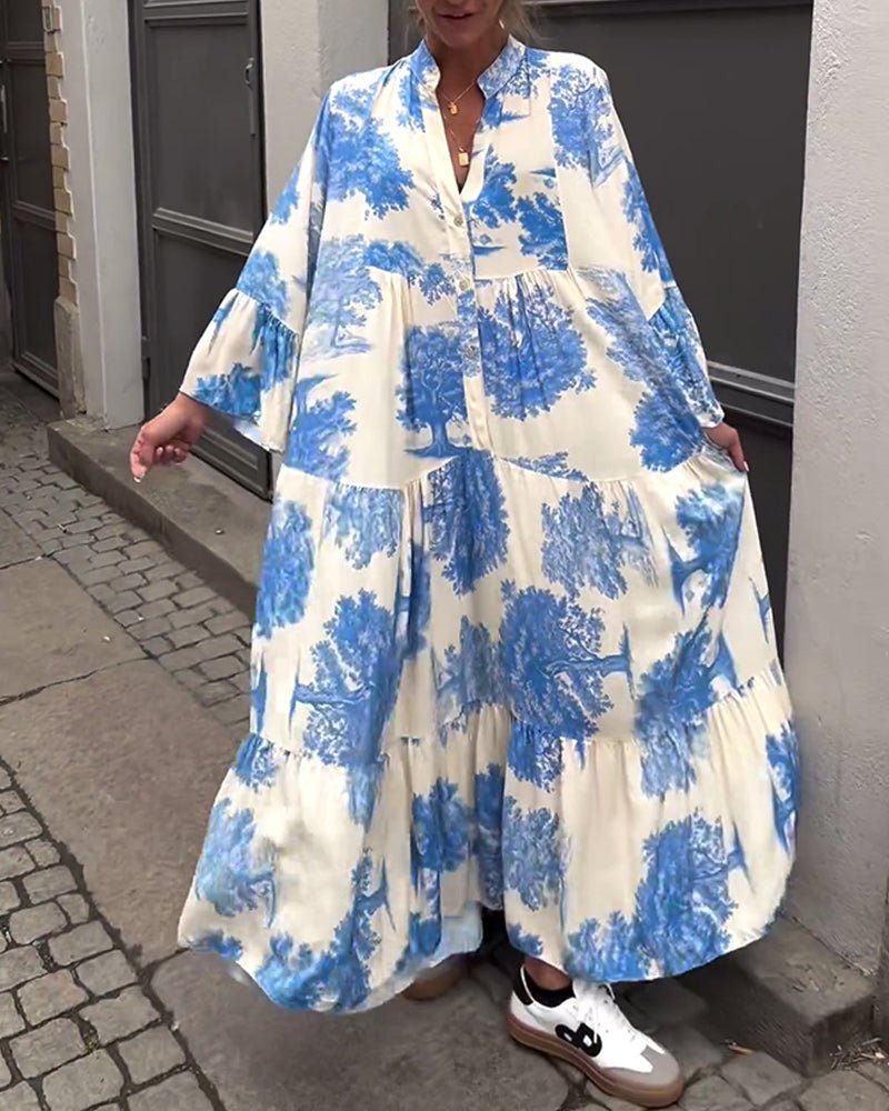 Drune | Lange Elegante Fließkleid