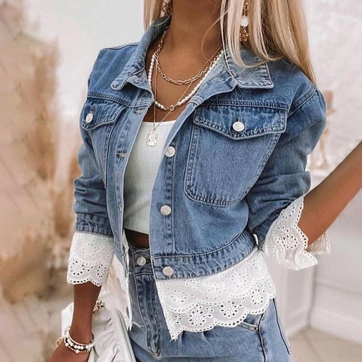 Drune | Blau Patchwork Denim Outerwear