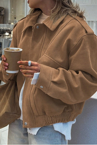 Drune | Freizeitjacke mit Reißverschluss und Langen Ärmeln