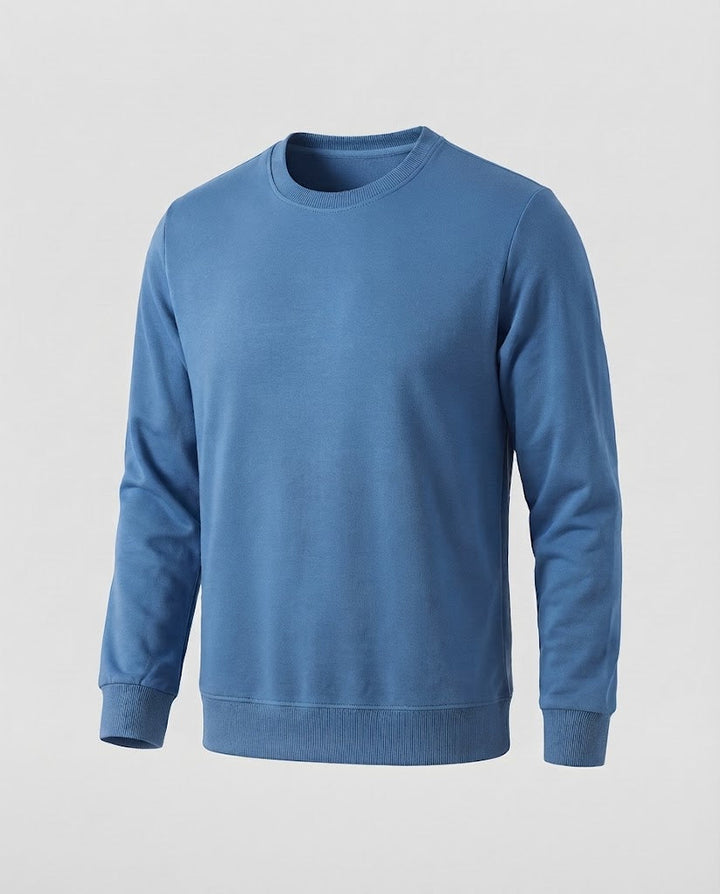 Herren Rundhals‑Sweatshirt aus Baumwollmix in Oversize‑Passform mit gerippten Bündchen Drune