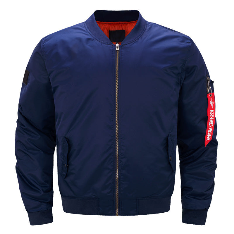 Men's  padded bomber jacket with contrast quilted lining sleeve zip utility pocket and ribbed trims Drune