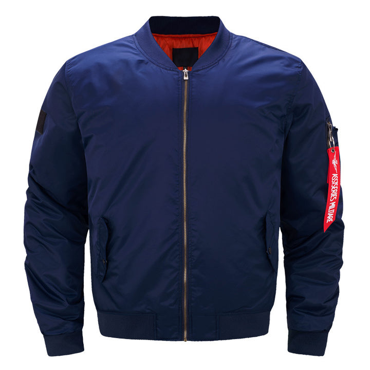 Men's  padded bomber jacket with contrast quilted lining sleeve zip utility pocket and ribbed trims Drune