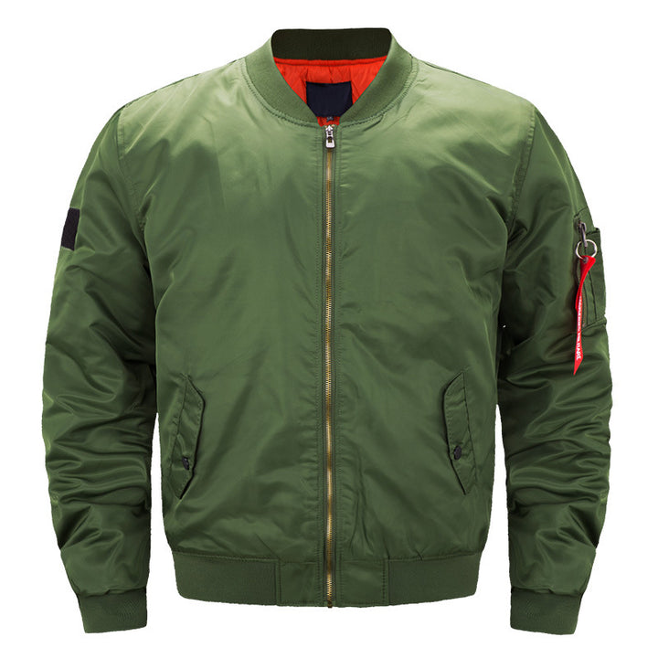 Men's  padded bomber jacket with contrast quilted lining sleeve zip utility pocket and ribbed trims Drune