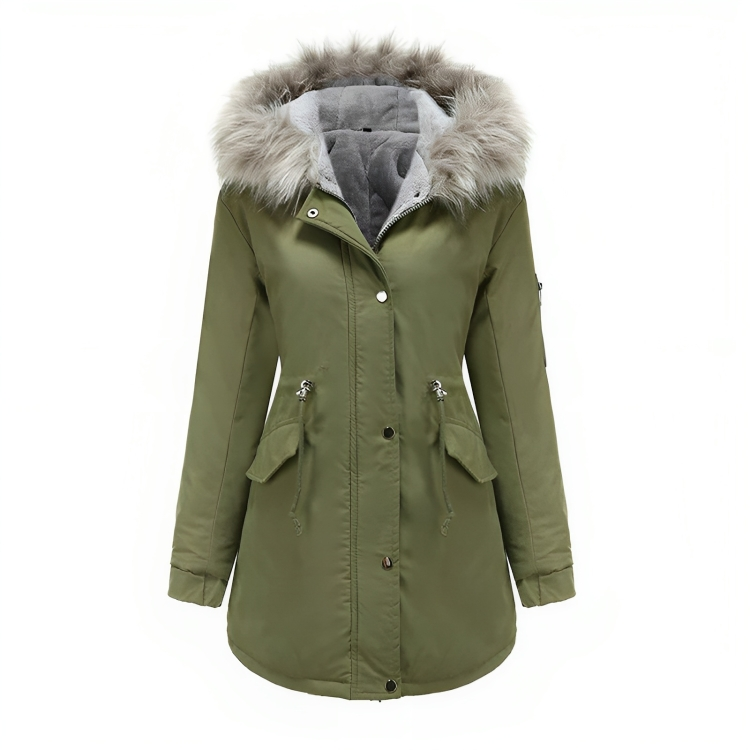 Drune | Winter Parka mit veganem Pelz für Damen umweltfreundliche Materialien