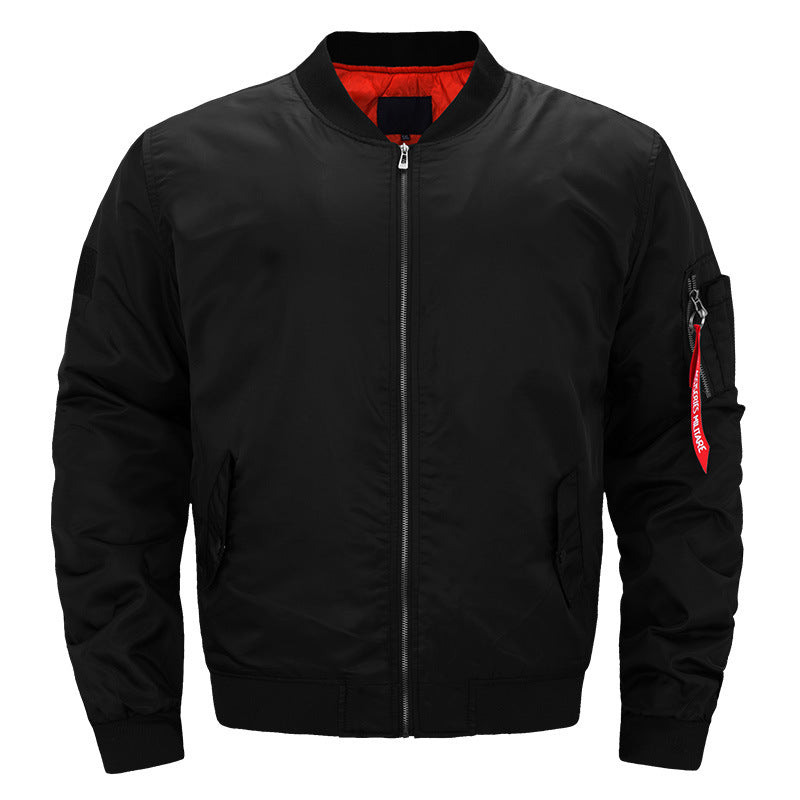 Men's  padded bomber jacket with contrast quilted lining sleeve zip utility pocket and ribbed trims Drune
