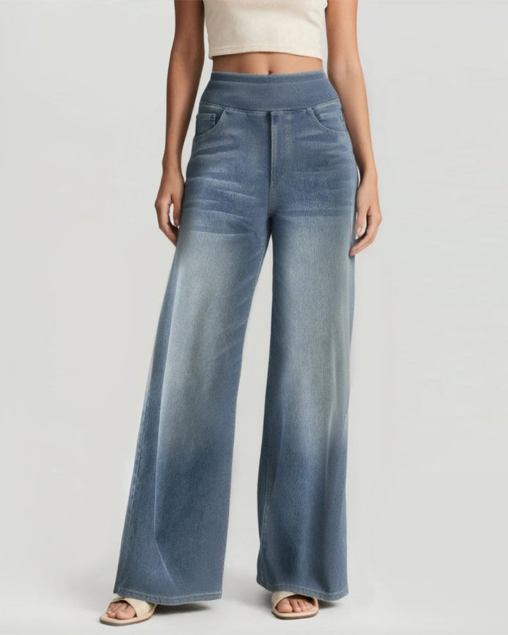 Drune | High Waisted Gewaschen Loose Baggy Lässig