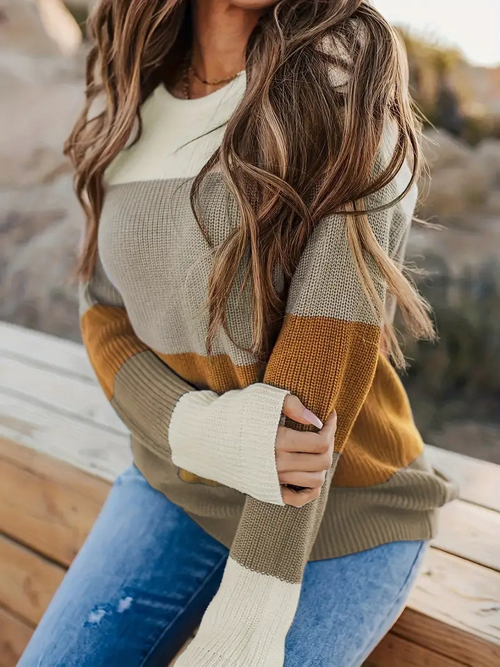 Drune | Gestreifte Gestrickte Damen Tops Stilvoll und Bequem