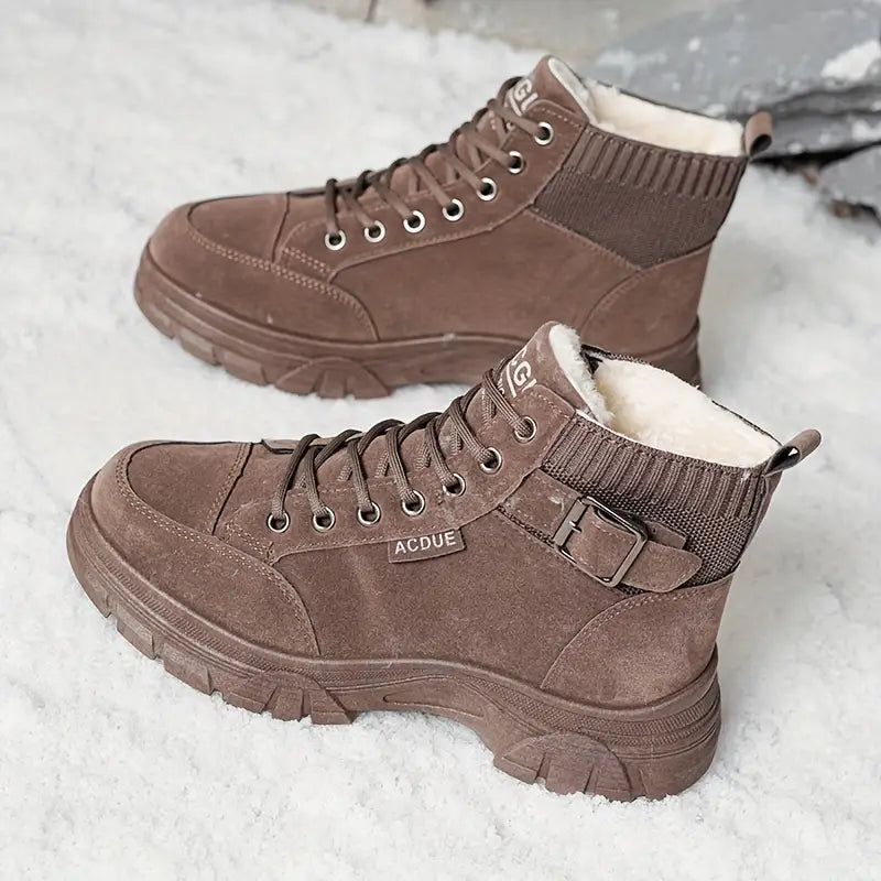 Drune | Warme Samt Stiefeletten für Frauen