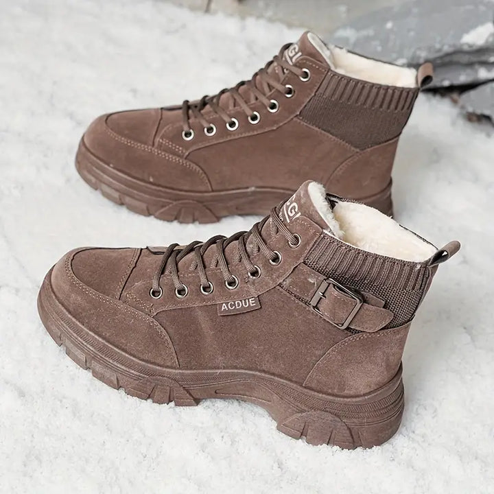 Drune | Warme Samt Stiefeletten für Frauen