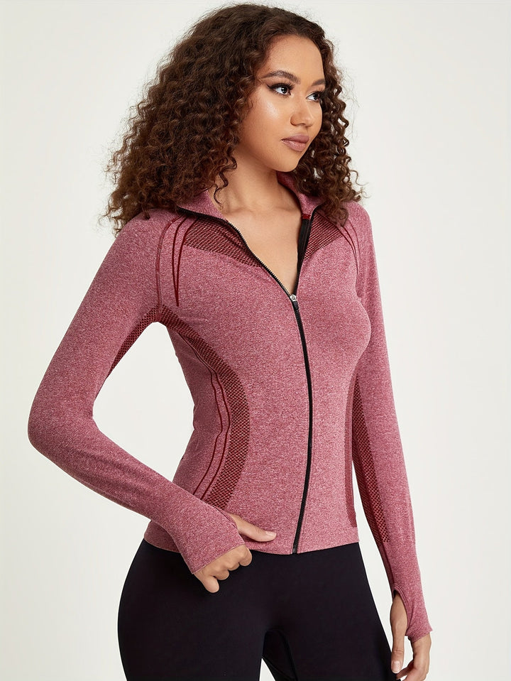 Drune | Sportliche Damenjacke Mit Streifendetail Und Langen Ärmeln