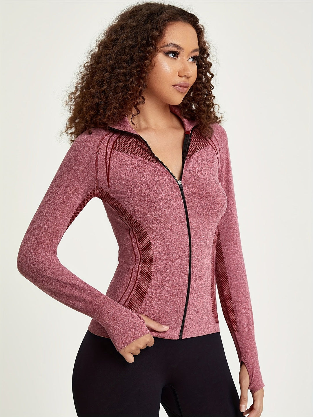 Drune | Sportliche Damen Trainingsjacke mit Langen Ärmeln und Streifendekoration